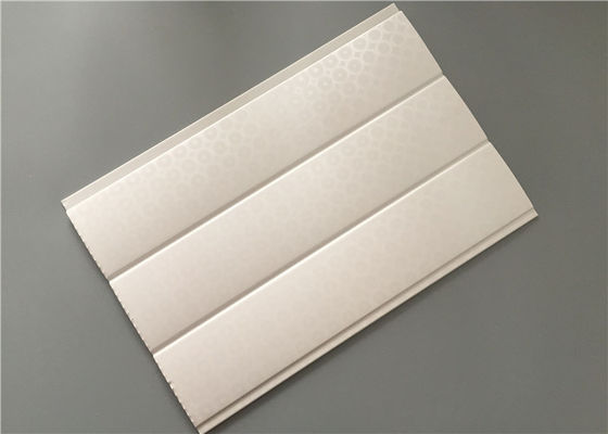 तीन परिपत्र आर्क पीवीसी दीवार पैनलों सफेद टुकड़े टुकड़े डिजाइन 8 मिमी मोटाई
