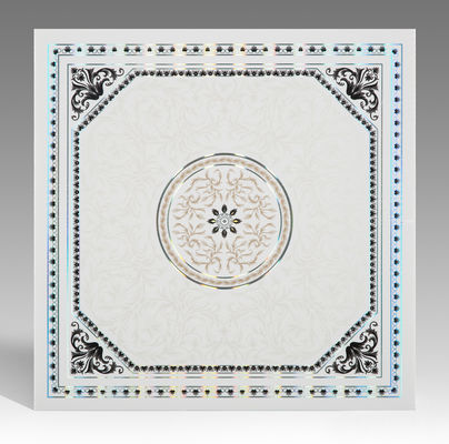 गर्म मुद्रांकन सतह निविड़ अंधकार स्नानघर छत पैनल विभिन्न रंग / शैली