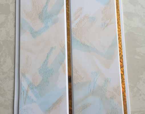 गोल्डन लाइन्स के साथ बाथरूम / पनरोक बाथरूम छत पैनलों के लिए निविड़ अंधकार बोर्ड