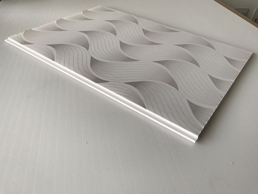 छत और दीवार के लिए लोकप्रिय रंग डिजाइन पीवीसी पैनल वेव मुद्रित पीवीसी बाथरूम दीवार पैनल पानी प्रतिरोधी पैनल बोर्ड बाथरूम के लिए