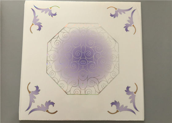 595*595 मिमी छत बोर्ड कारपोर्ट / गैरेज / बाथरूम के लिए पर्यावरण के अनुकूल आधुनिक निलंबित छत टाइलें