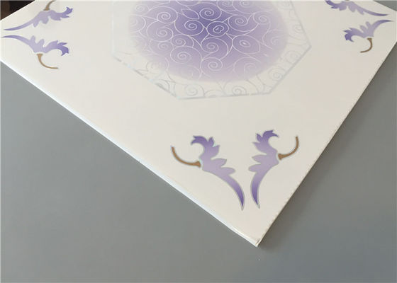 595*595 मिमी छत बोर्ड कारपोर्ट / गैरेज / बाथरूम के लिए पर्यावरण के अनुकूल आधुनिक निलंबित छत टाइलें