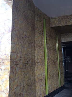 आसान स्थापना निविड़ अंधकार दीवार पैनलों संगमरमर रंग गैर ज्वलनशीलता