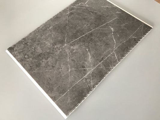 उच्च प्रभाव प्रतिरोधी पीवीसी गेराज दीवार पैनल आंतरिक सजावट के लिए संगमरमर रंग बांस फाइबर दीवार पैनल