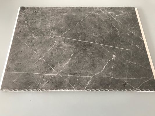 उच्च प्रभाव प्रतिरोधी पीवीसी गेराज दीवार पैनल आंतरिक सजावट के लिए संगमरमर रंग बांस फाइबर दीवार पैनल