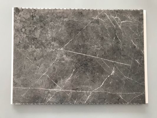 उच्च प्रभाव प्रतिरोधी पीवीसी गेराज दीवार पैनल आंतरिक सजावट के लिए संगमरमर रंग बांस फाइबर दीवार पैनल