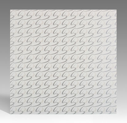 गर्म मुद्रांकन सतह पीवीसी छत टाइलें फ्लैट बोर्ड प्रकार पर्यावरण सामग्री