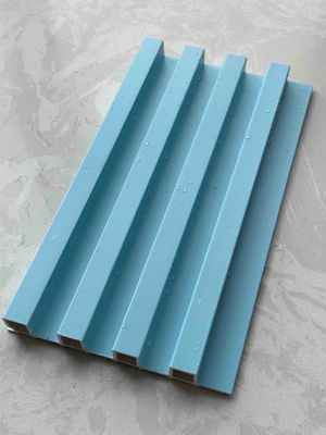 Wood Grain Decorative Pvc Fluted Wpc Panels For Walls