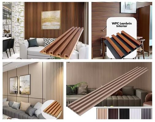 Contemporary Pvc 3d Wall Panels Wpc Covering Woodgrain Slat Wall Panels