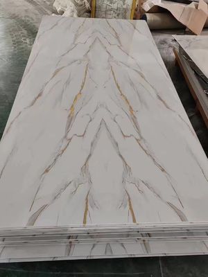 यूवी संगमरमर की चादरें पृष्ठभूमि के लिए 3 मिमी मोटी पीवीसी ठोस कवरिंग