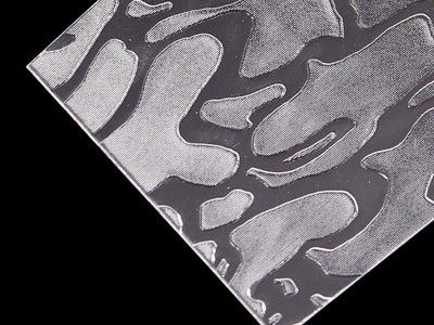 2mm Texture Polystyrene Sheets For Shower Door Various Patterns Clear PS Sheets For Partitions