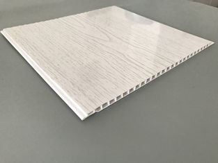 अनुकूलित पीवीसी लकड़ी की छत पैनलों, बाहरी लकड़ी की दीवार पैनलों 7 मिमी मोटाई