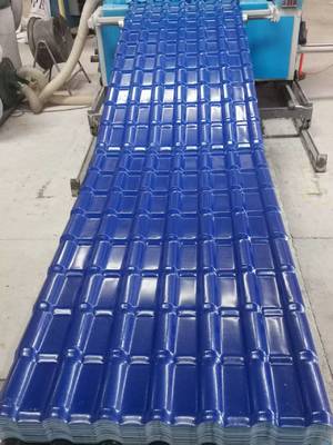 Residential Homes Light Weight 2mm Thickness Spanish Style PVC Roofing Material For Construction